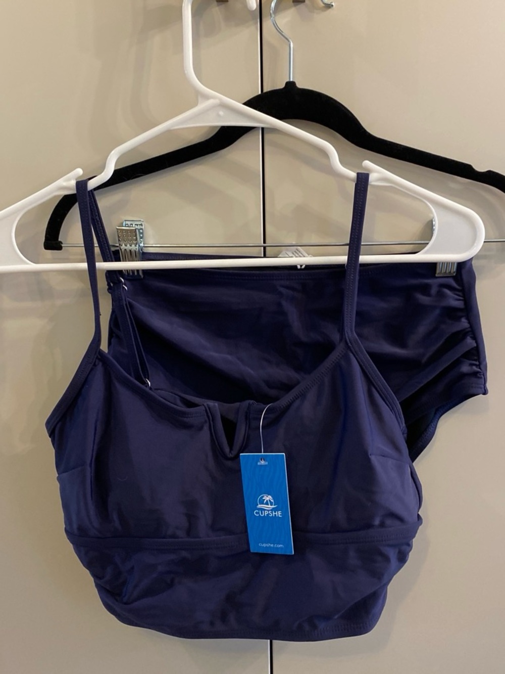 New with tags cupshe navy blue bikini